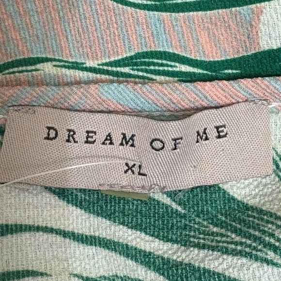 Dream of Me Tropical Leaf Print High Low Midi Wrap Dress - Picture 9 of 10